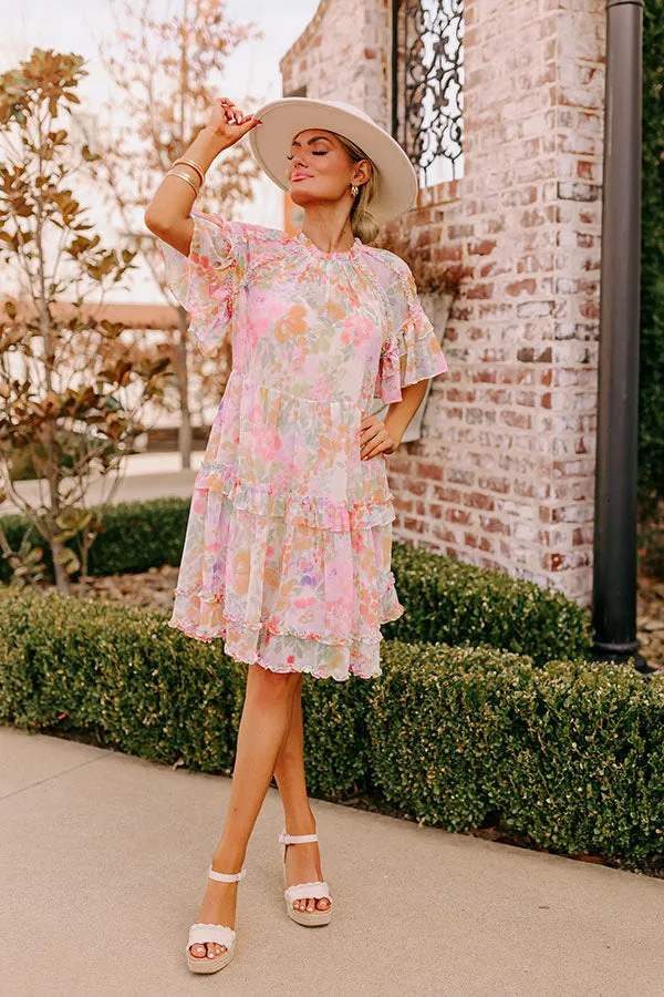 Sweet Blossom Ruffle Mini Dress sold by Impressions product image thumbnail 2