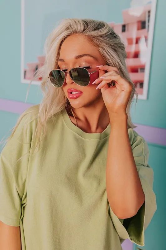 Sunny Forecast Aviators in Gold sold by Impressions