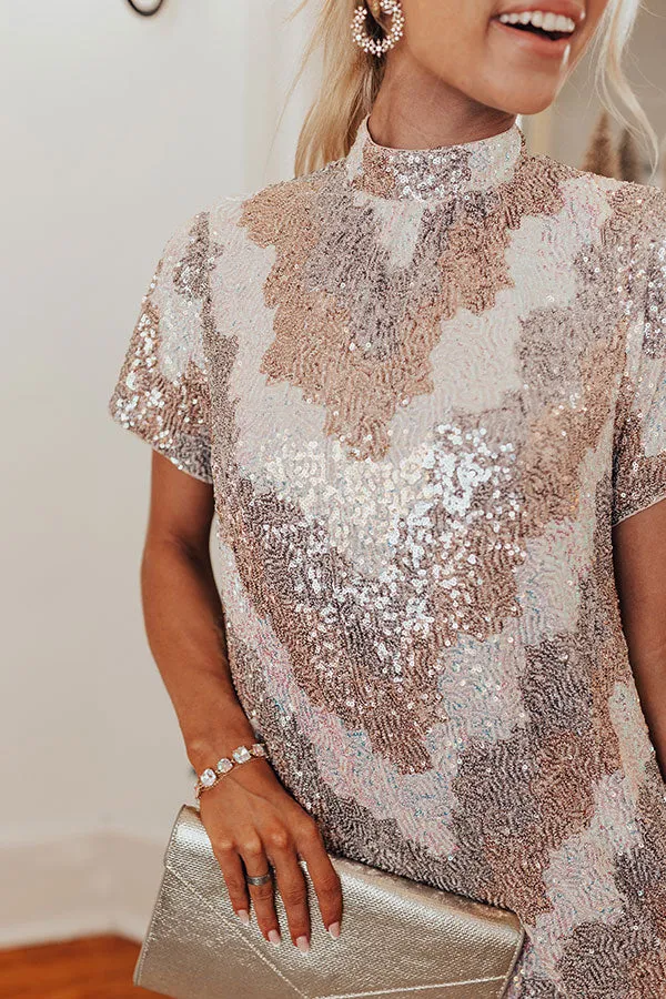 Celebration State Of Mind Sequin Mini Dress sold by Impressions product image thumbnail 4