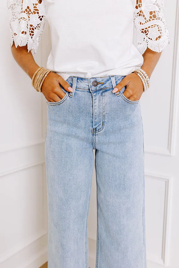 Risen Raelynn High Waist Wide Leg Jean in Light Wash sold by Impressions product image thumbnail 3