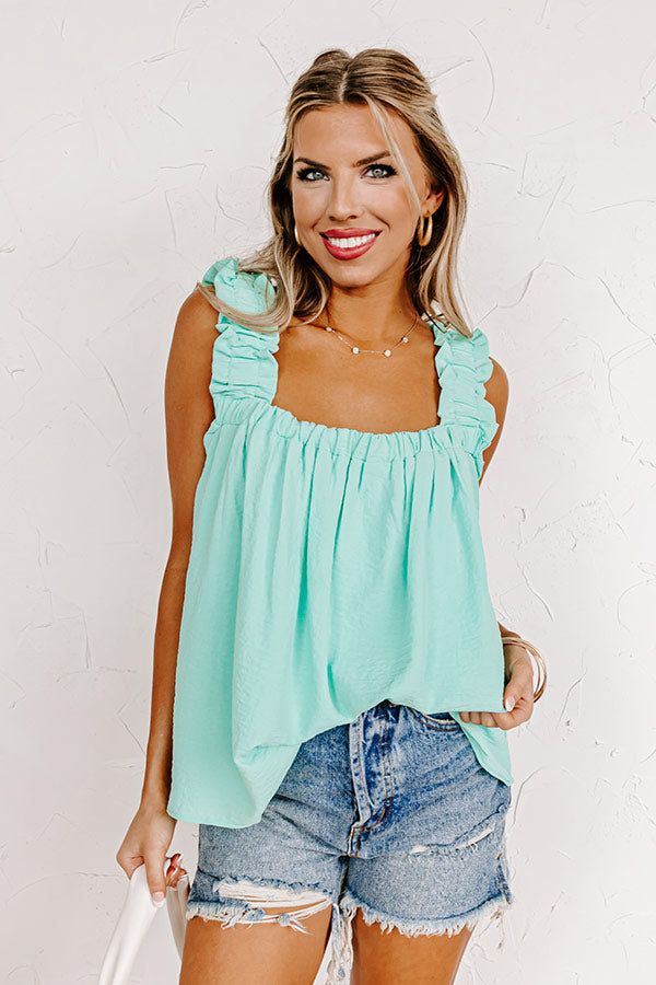 On A Wave Shift Top in Ocean Wave sold by Impressions