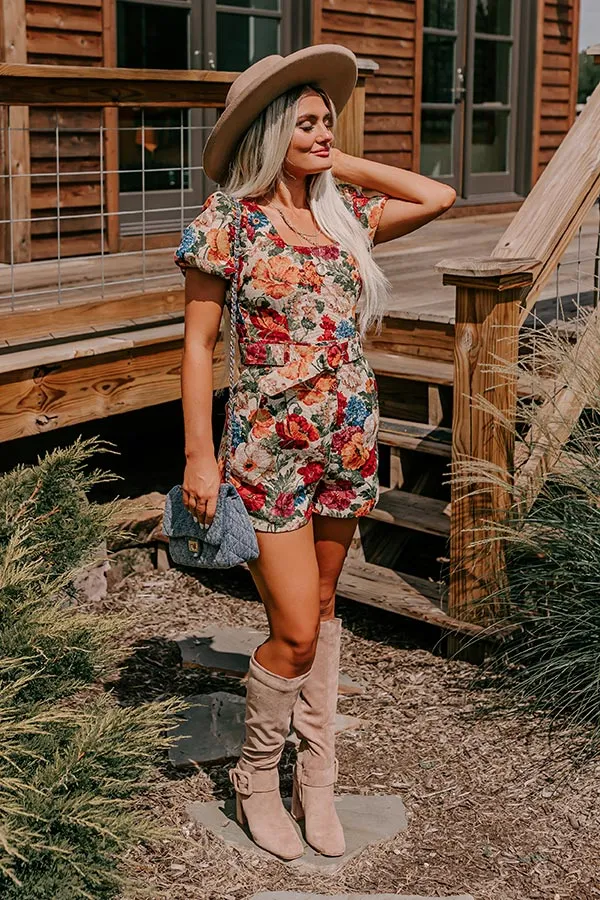 Cute Energy Floral Romper in Beige sold by Impressions product image thumbnail 5