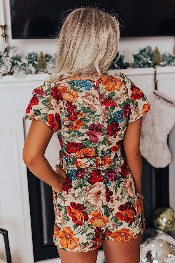 Cute Energy Floral Romper in Beige sold by Impressions product image thumbnail 3
