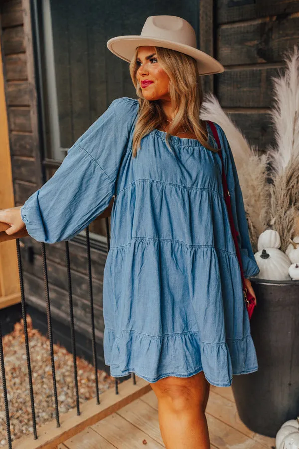 Easy To Style Chambray Mini Dress Curves sold by Impressions