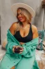 Flirty Nature Lace Racerback Bralette in Black Curves sold by Impressions
