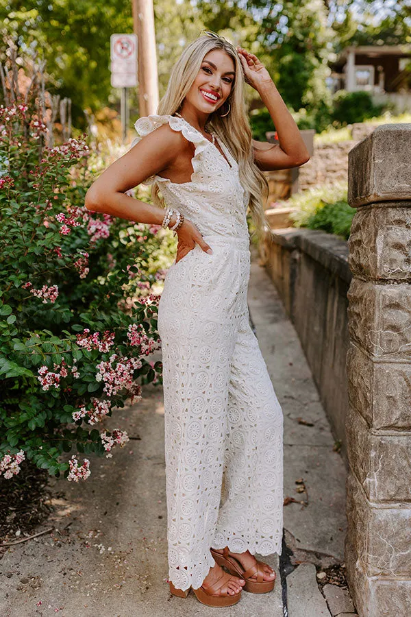 Under The Tucson Sun Crochet Jumpsuit in Ivory sold by Impressions product image thumbnail 5