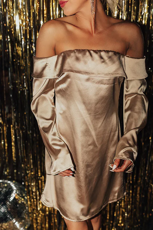 Alluring Invite Satin Mini Dress sold by Impressions product image thumbnail 3