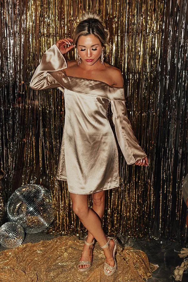 Alluring Invite Satin Mini Dress sold by Impressions product image thumbnail 4