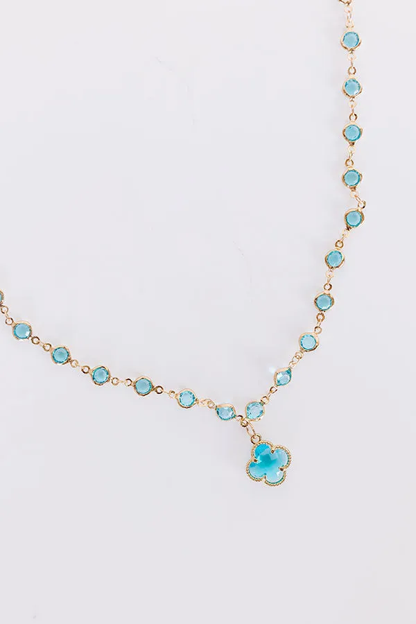 Charming Smile Necklace in Blue sold by Impressions