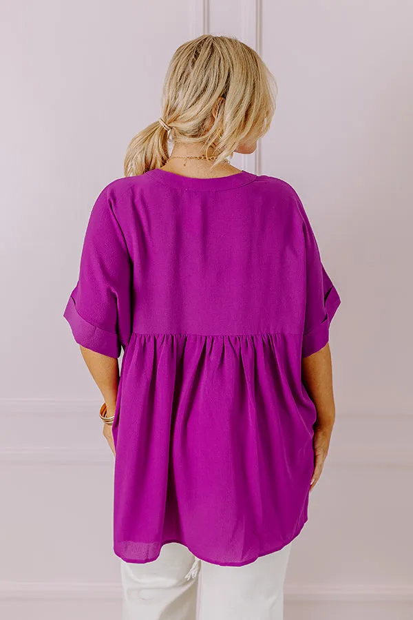 City Escape Shift Top in Orchid Curves sold by Impressions product image thumbnail 2