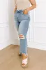 Lovervet Callie High Waist Distressed Ankle Flare Curves sold by Impressions
