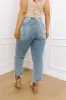 Lovervet Callie High Waist Distressed Ankle Flare Curves sold by Impressions