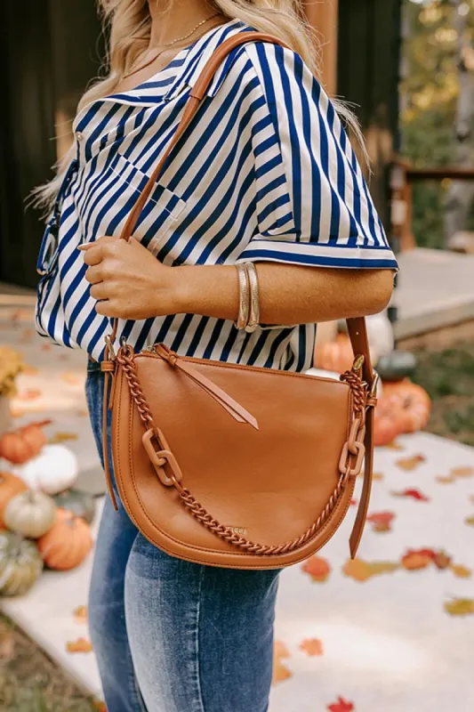 Uptown Allure Faux Leather Crossbody In Brown sold by Impressions