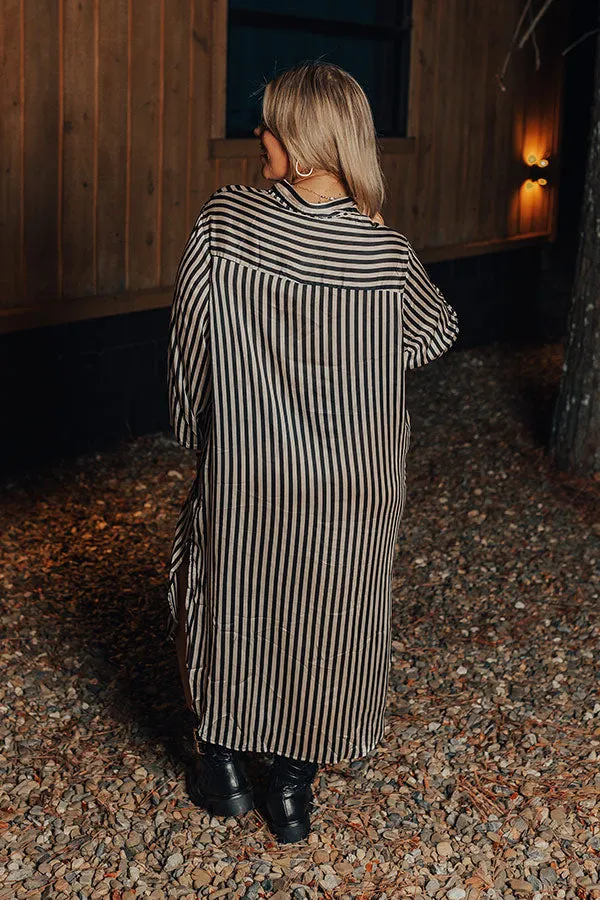 Clean Slate Stripe Midi In Black Curves sold by Impressions product image thumbnail 3