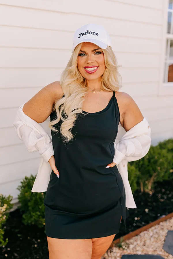 Game Face Athletic Dress In Black Curves sold by Impressions