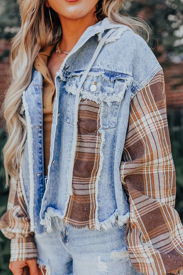 Amber Abundance Denim Jacket In Brown sold by Impressions product image thumbnail 5