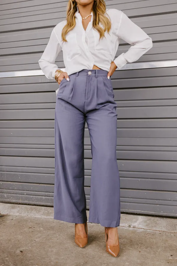 The Donatella High Waist Trousers In Riverside sold by Impressions product image thumbnail 3