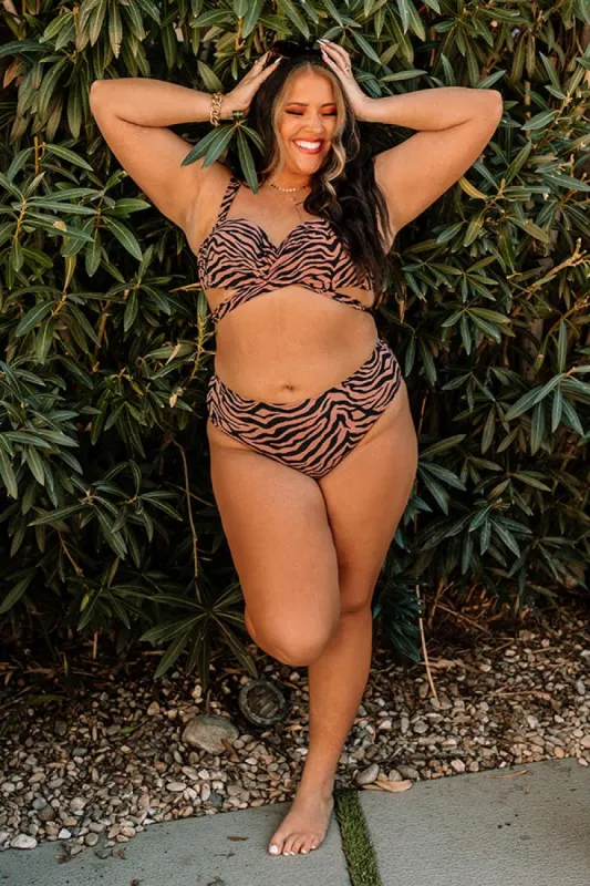 Smiles And Splashes High Waist Bikini Bottom Curves sold by Impressions