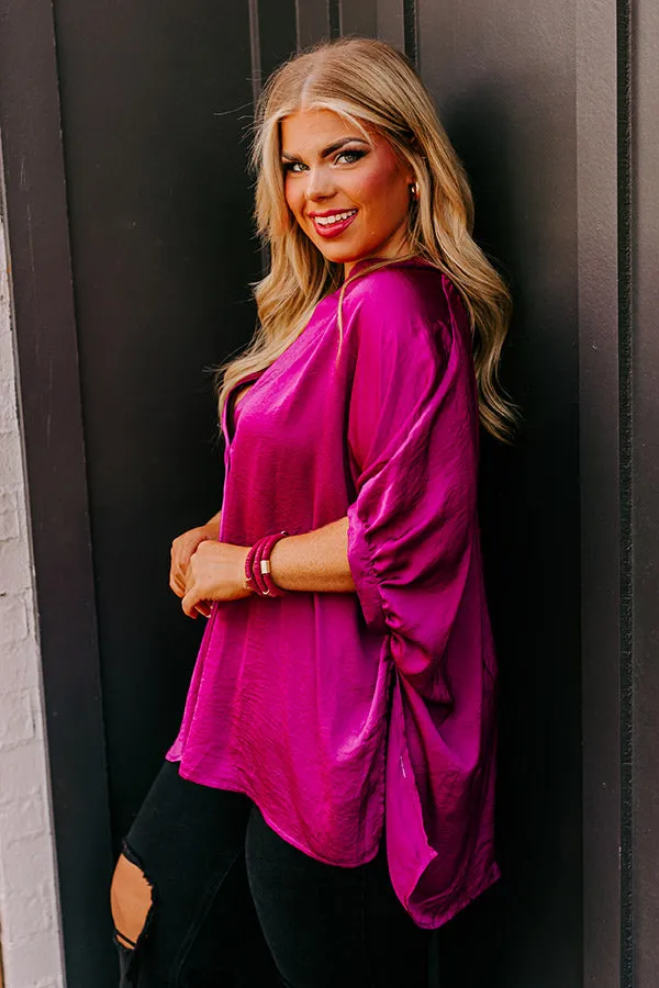 New To Town Shift Top In Berry Curves sold by Impressions product image thumbnail 5