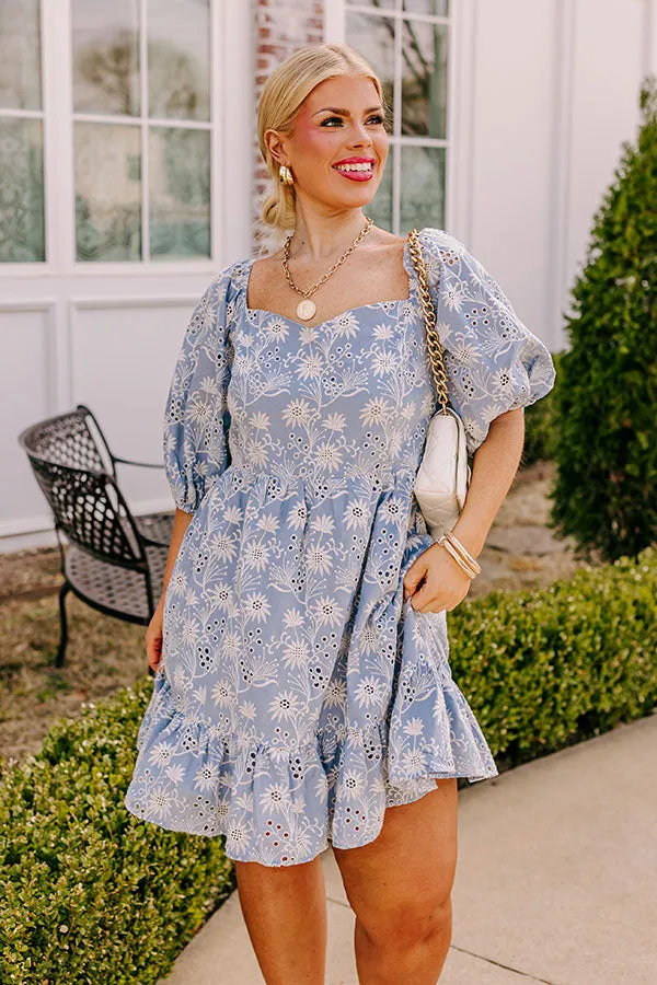 Sugar and Spice Eyelet Mini Dress Curves sold by Impressions