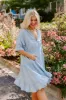 Farmers Market Cutie Chambray Mini Dress Curves sold by Impressions