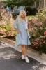 Farmers Market Cutie Chambray Mini Dress Curves sold by Impressions