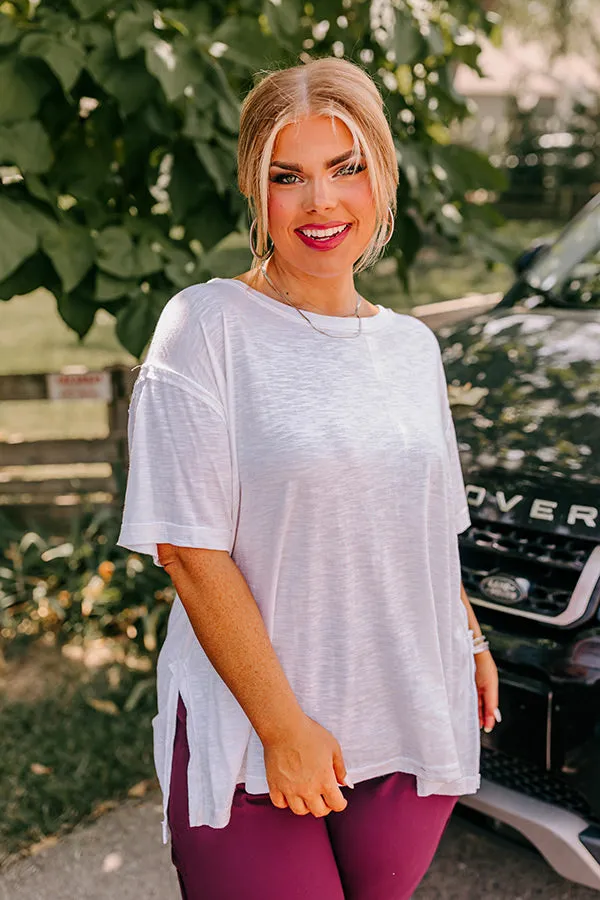 Sonoma Breeze Shift Tee In White Curves sold by Impressions product image thumbnail 2