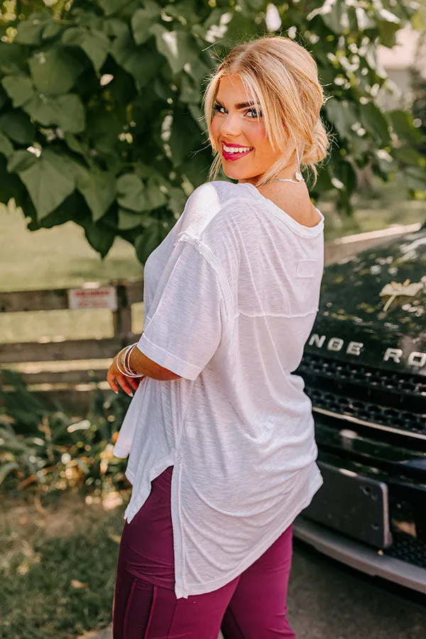 Sonoma Breeze Shift Tee In White Curves sold by Impressions product image thumbnail 4