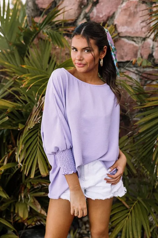 Appreciate You Shift Top in Lavender sold by Impressions