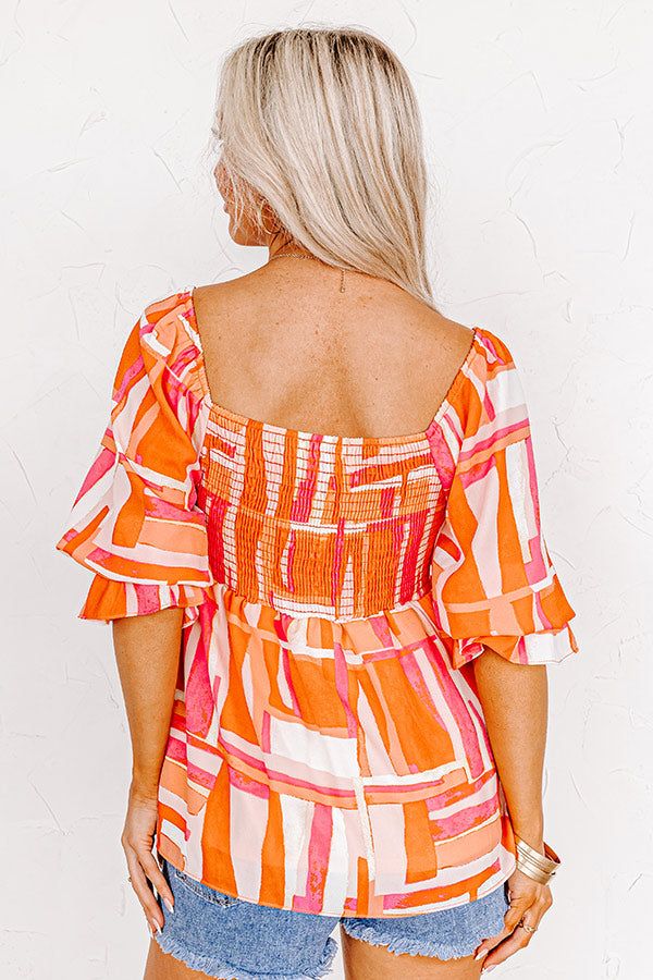 Moving To The Keys Top In Tangerine sold by Impressions product image thumbnail 4