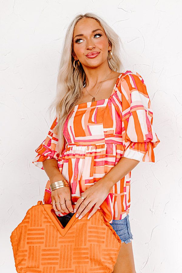 Moving To The Keys Top In Tangerine sold by Impressions product image thumbnail 2