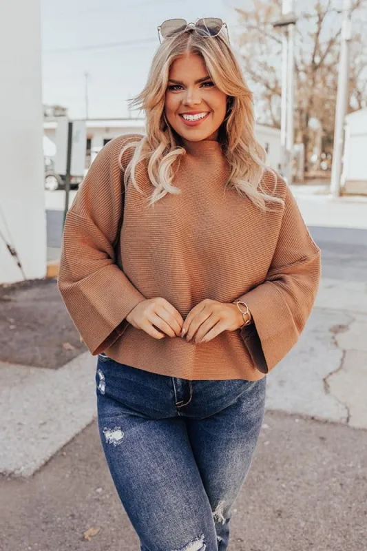 Winter Ridge Sweater In Camel Curves sold by Impressions