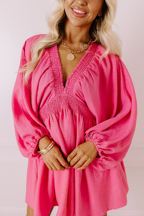 Around The Block Babydoll Dress In Pink sold by Impressions product image thumbnail 2