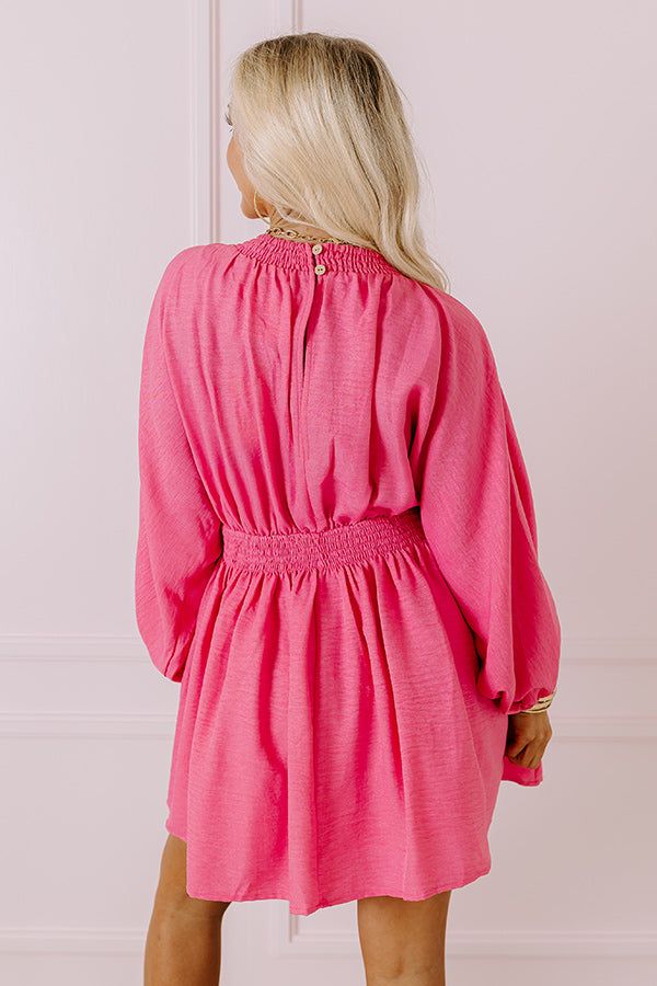 Around The Block Babydoll Dress In Pink sold by Impressions product image thumbnail 4
