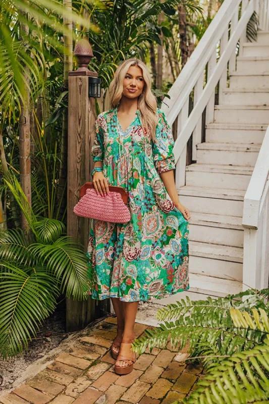 Chance Of A Lifetime Midi in Green sold by Impressions