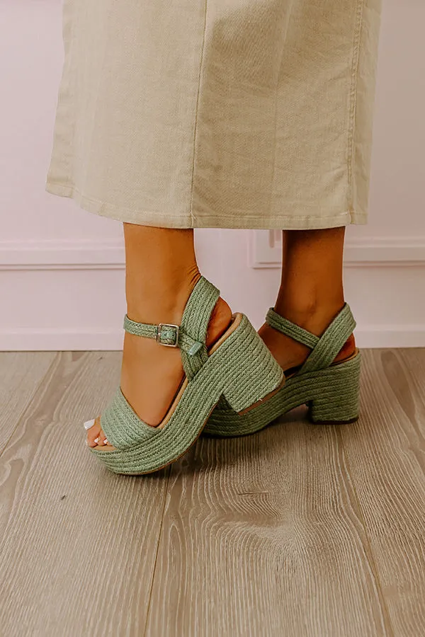 The Eress Jute Heel In Pear sold by Impressions product image thumbnail 2