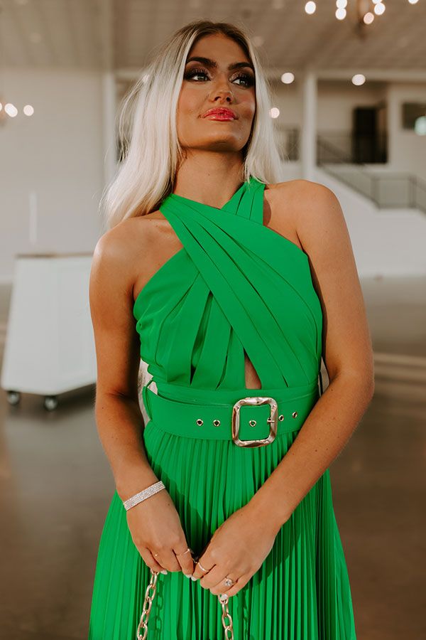 Champagne With A View Midi In Green sold by Impressions product image thumbnail 2