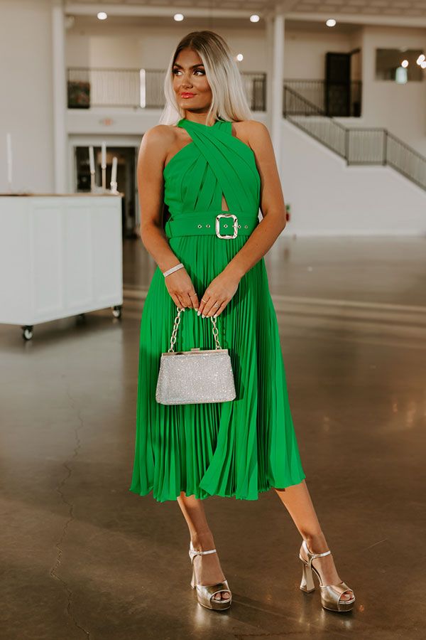 Champagne With A View Midi In Green sold by Impressions product image thumbnail 3