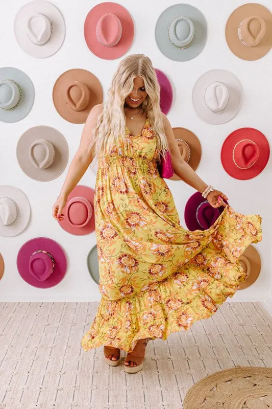 Stay Spirited Floral Maxi Dress Curves sold by Impressions
