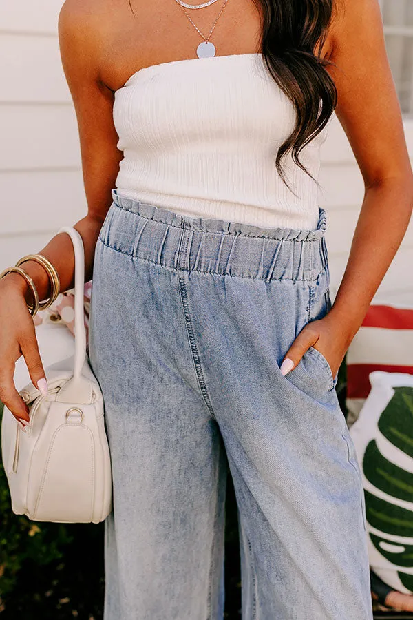 The Channing High Waist Chambray Wide Leg Pants sold by Impressions product image thumbnail 2