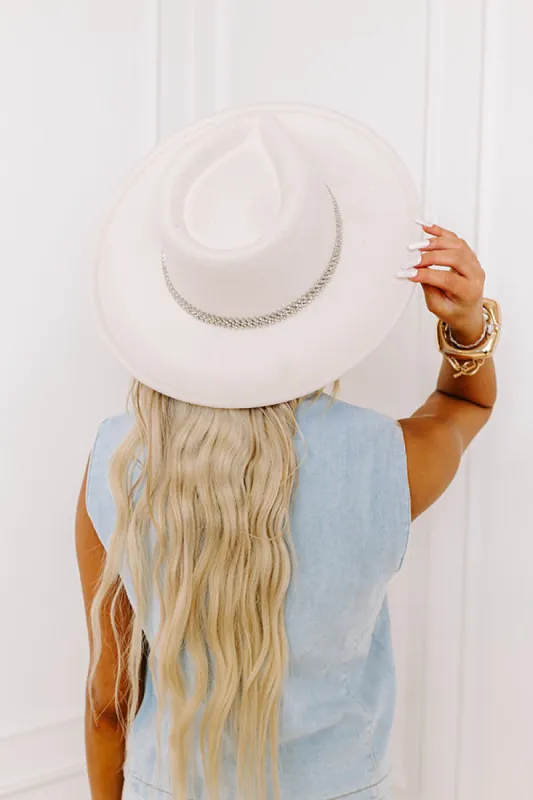 Downtown Nashville Felt Fedora in Ivory sold by Impressions