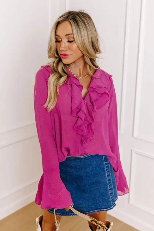 Positive Affirmation Shift Top In Orchid sold by Impressions