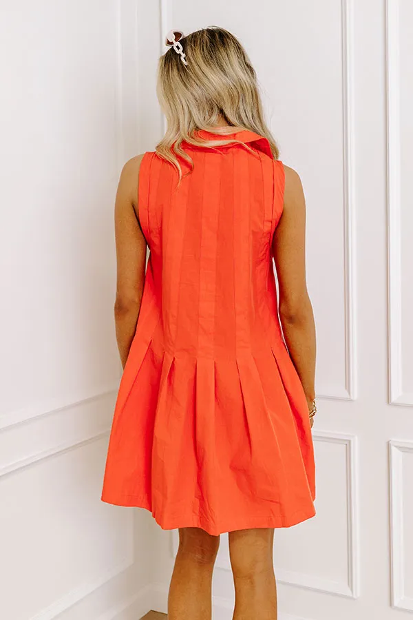 Feeling Refined Mini Dress In Tangerine sold by Impressions product image thumbnail 4