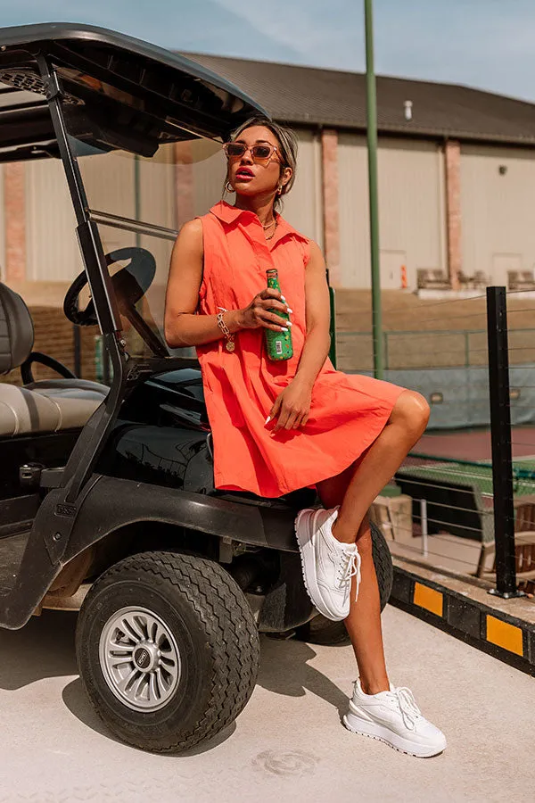 Feeling Refined Mini Dress In Tangerine sold by Impressions product image thumbnail 5