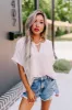 Blissful Blessings Shift Top In Birch sold by Impressions