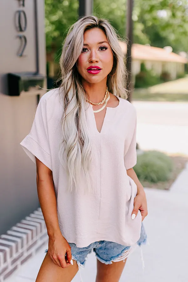 Blissful Blessings Shift Top In Birch sold by Impressions