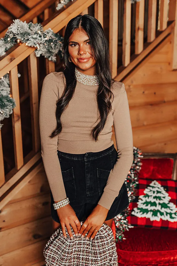 Loveland Lady Embellished Top In Taupe sold by Impressions product image thumbnail 3