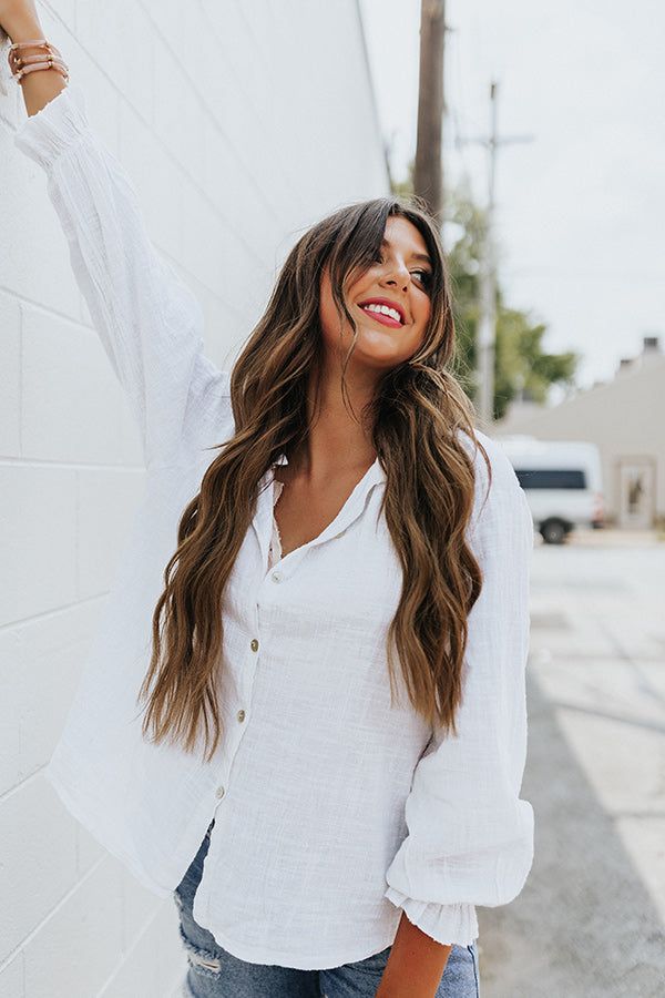 Chic Efforts Shift Top In White sold by Impressions