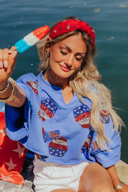 Dreaming In Stars And Stripes Embellished Headband sold by Impressions