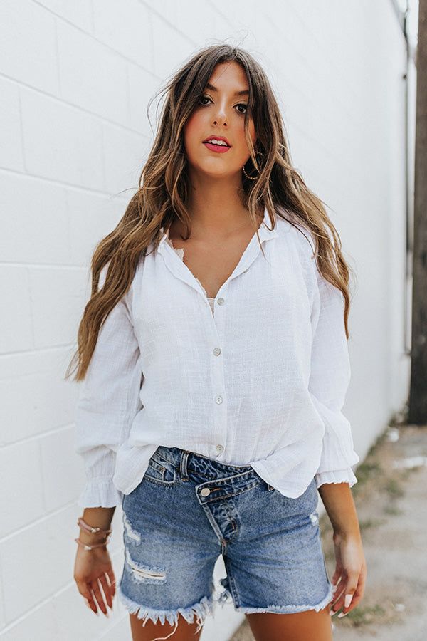 Chic Efforts Shift Top In White sold by Impressions product image thumbnail 2